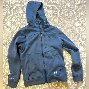 Under Armour mid-weight hooded full-front zip jacket/hoodie..Size small